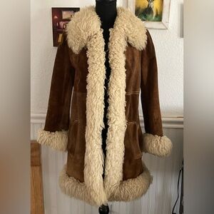 Vintage 1960’s era Shearling Penny Lane Coat XS/S